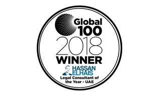 Global 100 2018 Winner - Legal Consultant of the Year 2018