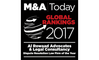 Attorney At Law - Dispute Resolution Law Firm of the Year 2017 - M&A Today Global Rankings Attorney At Law - Dispute Resolution Law Firm of the Year 2017 - M&A Today Global Rankings