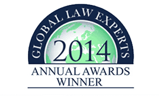 Leading Law Firm of the Year 2014 - Global Law Experts Annual Awards - Law Office Leading Law Firm of the Year 2014 - Global Law Experts Annual Awards - Law Office