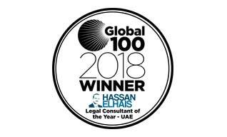 Global 100 2018 Winner - Legal Consultant of the Year 2018 Global 100 2018 Winner - Legal Consultant of the Year 2018